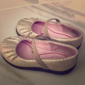 Stride Rite Gold Metallic Mary Jane Toddler Shoes